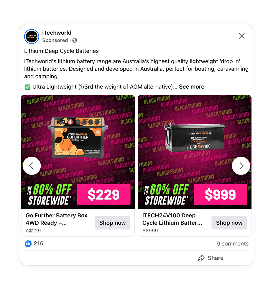 Why it won Catalog Ad of the week